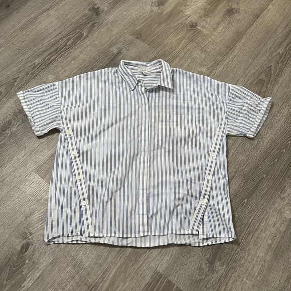 Joie Tops - Joie Women's Button Down Shirt Top Blouse Small Blue Striped